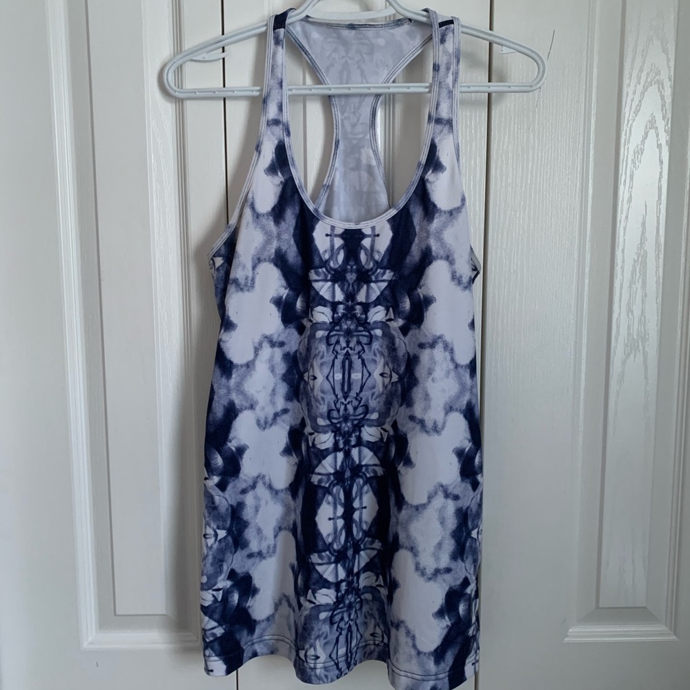 Lululemon Cool Racerback Ink Blot White Indigo